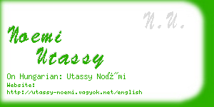 noemi utassy business card